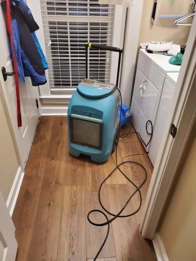 Commercial dehumidifier deployed for Flood Damage Cleanup in East Moline
