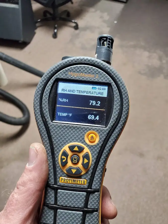 Moisture meter humidity assessment for Mold Remediation & Removal in East Moline